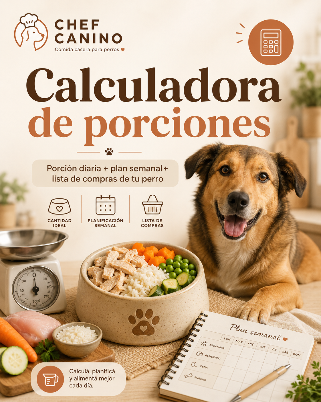 Calculadora de porciones